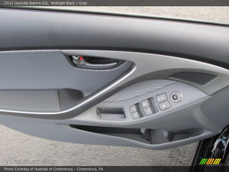 Midnight Black / Gray 2013 Hyundai Elantra GLS