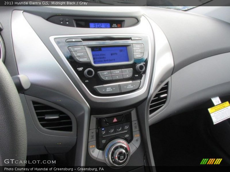 Midnight Black / Gray 2013 Hyundai Elantra GLS