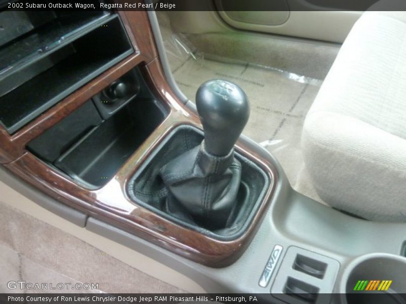 Regatta Red Pearl / Beige 2002 Subaru Outback Wagon