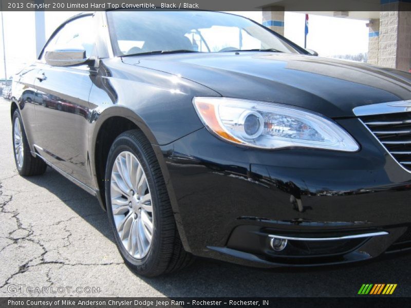 Black / Black 2013 Chrysler 200 Limited Hard Top Convertible