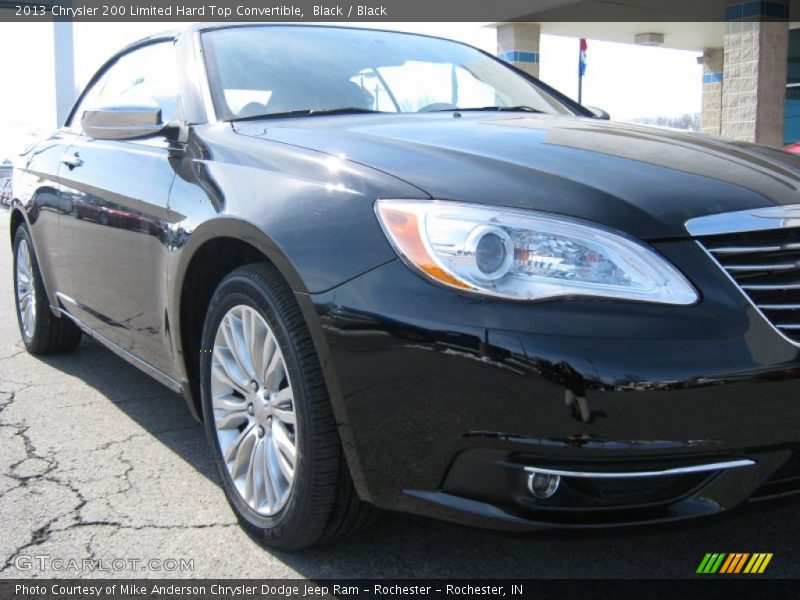 Black / Black 2013 Chrysler 200 Limited Hard Top Convertible