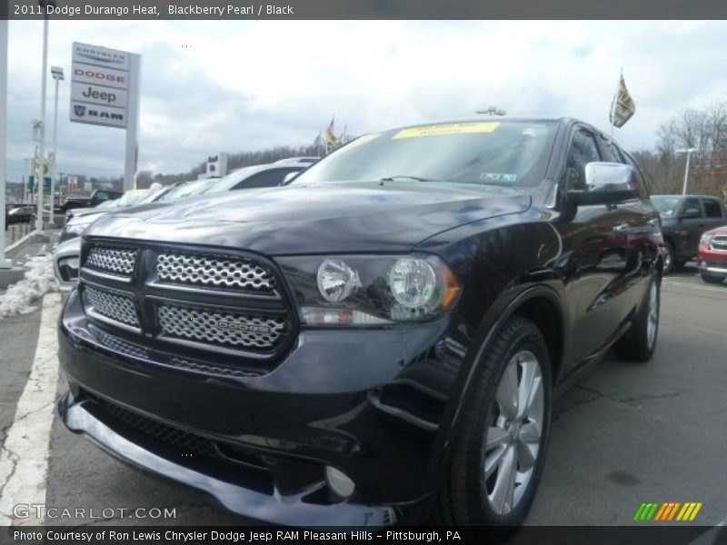 Blackberry Pearl / Black 2011 Dodge Durango Heat