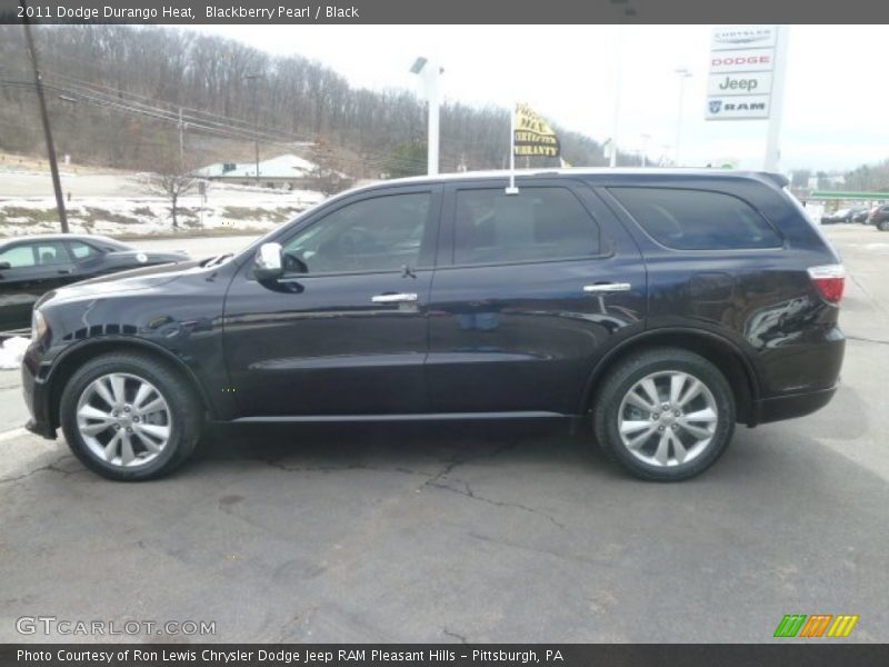 Blackberry Pearl / Black 2011 Dodge Durango Heat