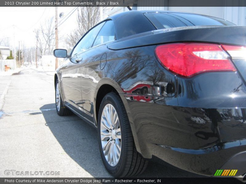 Black / Black 2013 Chrysler 200 Limited Hard Top Convertible