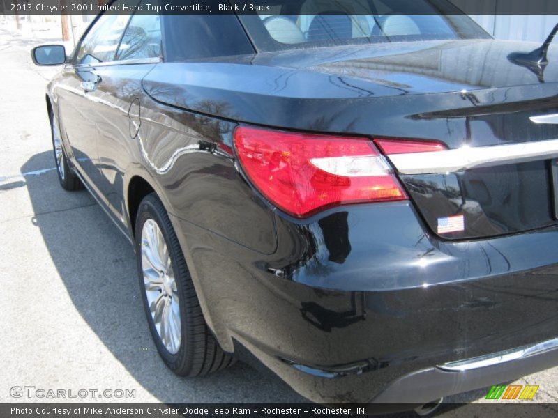 Black / Black 2013 Chrysler 200 Limited Hard Top Convertible