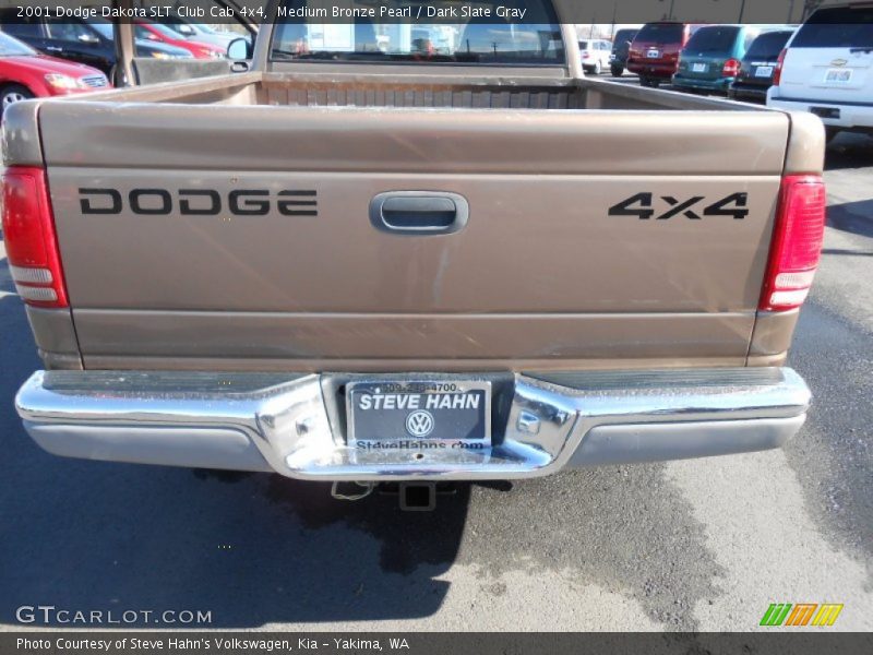 Medium Bronze Pearl / Dark Slate Gray 2001 Dodge Dakota SLT Club Cab 4x4