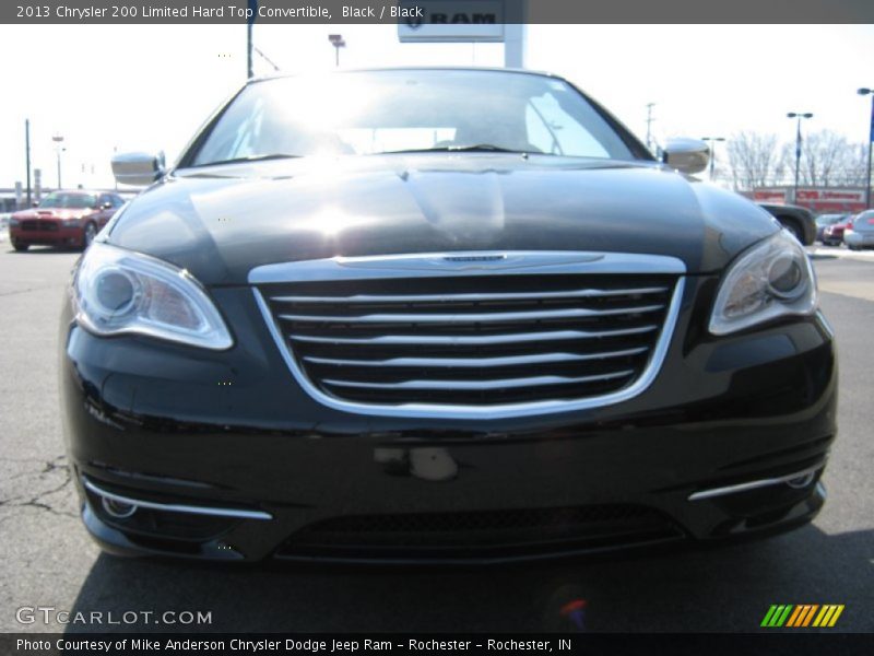 Black / Black 2013 Chrysler 200 Limited Hard Top Convertible