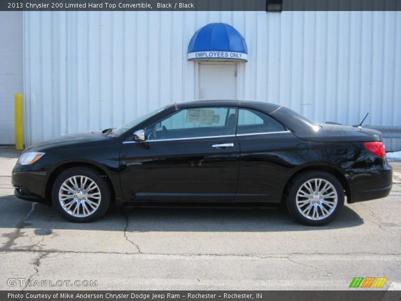 Black / Black 2013 Chrysler 200 Limited Hard Top Convertible