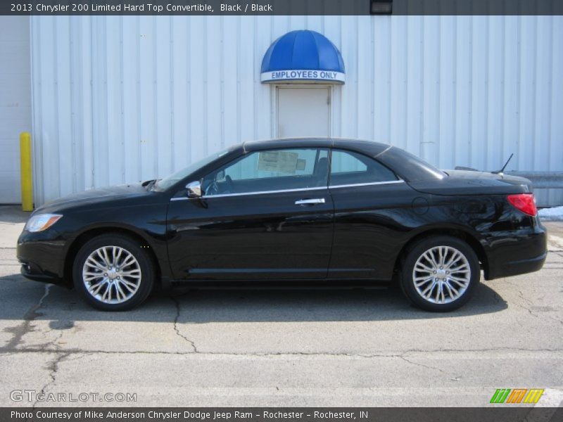 Black / Black 2013 Chrysler 200 Limited Hard Top Convertible