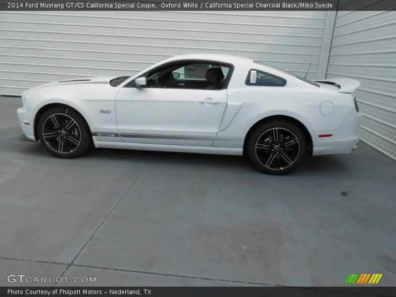 Oxford White / California Special Charcoal Black/Miko Suede 2014 Ford Mustang GT/CS California Special Coupe