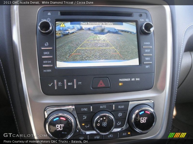 White Diamond Tricoat / Cocoa Dune 2013 GMC Acadia Denali