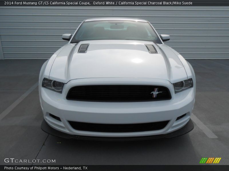 Oxford White / California Special Charcoal Black/Miko Suede 2014 Ford Mustang GT/CS California Special Coupe