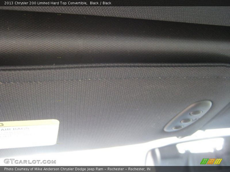 Black / Black 2013 Chrysler 200 Limited Hard Top Convertible