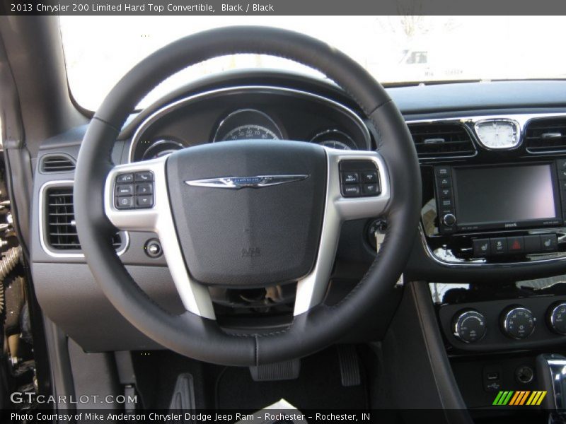 Black / Black 2013 Chrysler 200 Limited Hard Top Convertible