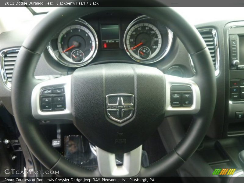 Blackberry Pearl / Black 2011 Dodge Durango Heat