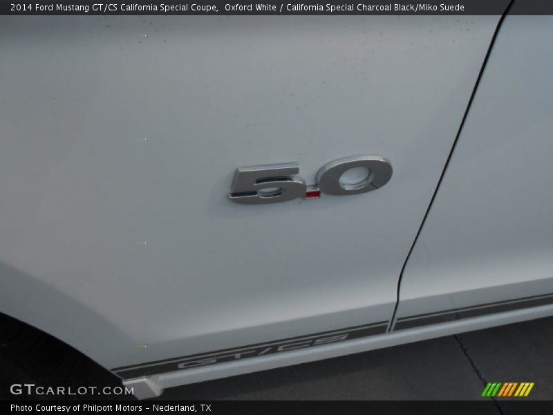Oxford White / California Special Charcoal Black/Miko Suede 2014 Ford Mustang GT/CS California Special Coupe