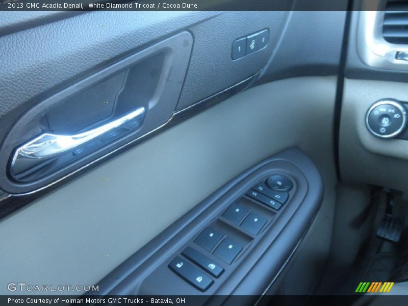 White Diamond Tricoat / Cocoa Dune 2013 GMC Acadia Denali