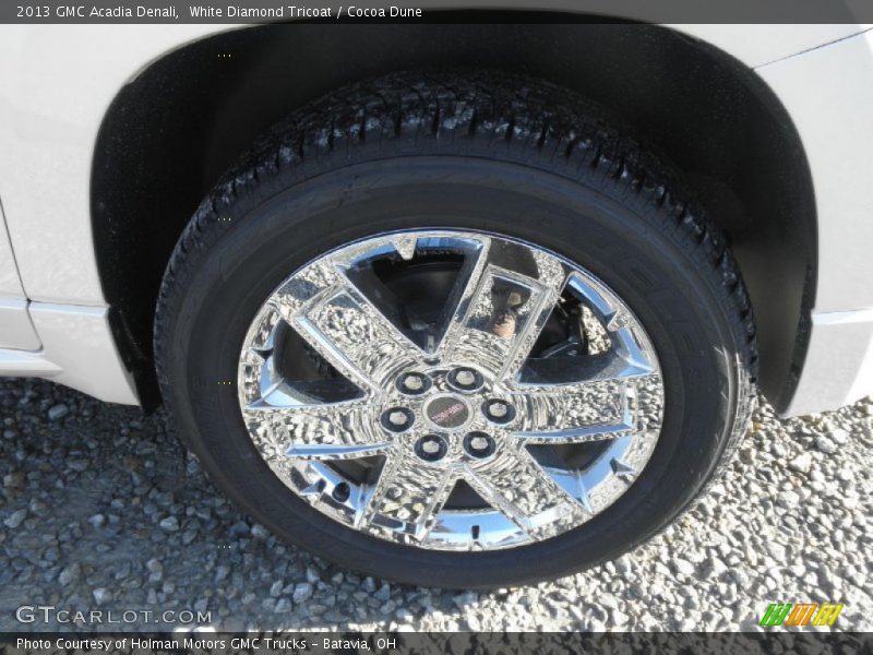 White Diamond Tricoat / Cocoa Dune 2013 GMC Acadia Denali