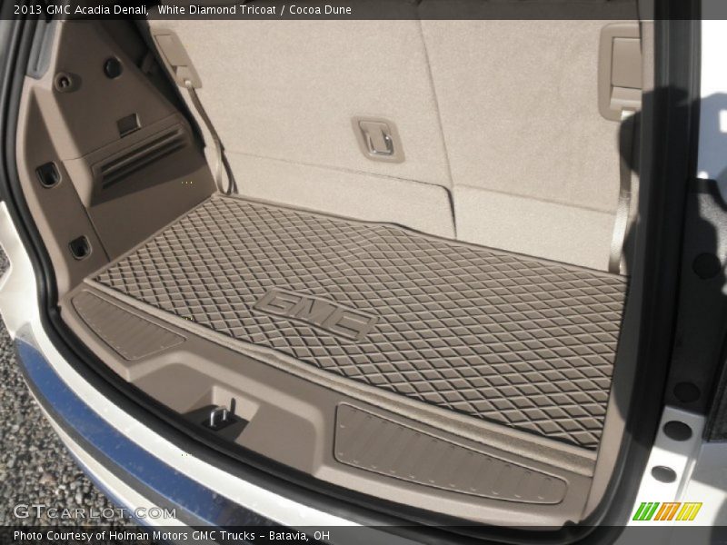 White Diamond Tricoat / Cocoa Dune 2013 GMC Acadia Denali