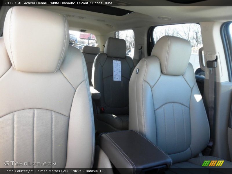 White Diamond Tricoat / Cocoa Dune 2013 GMC Acadia Denali