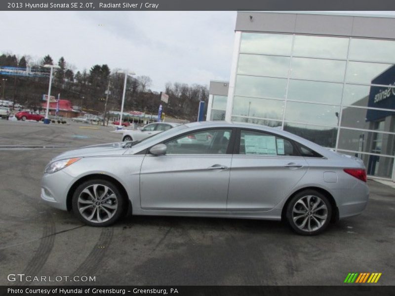 Radiant Silver / Gray 2013 Hyundai Sonata SE 2.0T