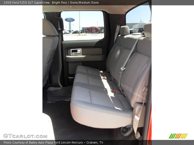 Bright Red / Stone/Medium Stone 2009 Ford F150 XLT SuperCrew