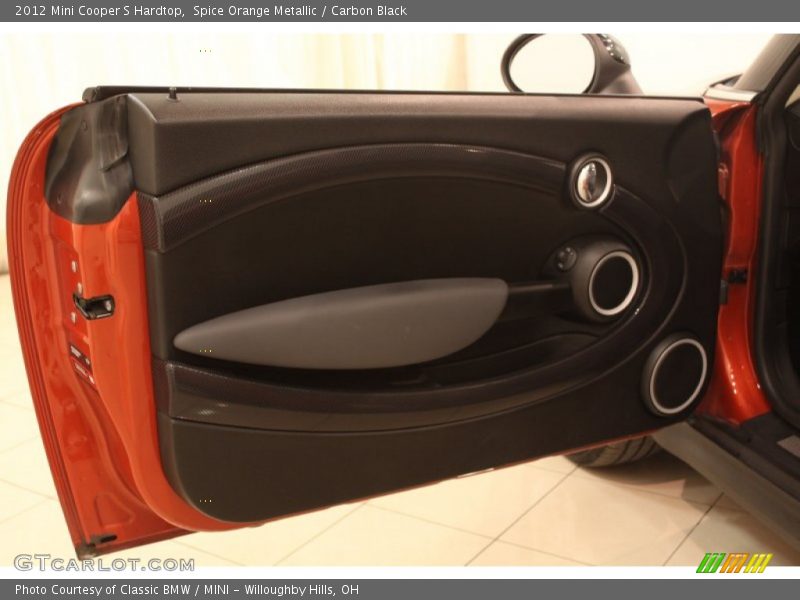 Spice Orange Metallic / Carbon Black 2012 Mini Cooper S Hardtop