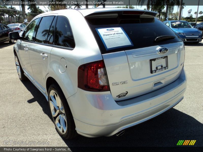 Ingot Silver Metallic / Charcoal Black/Silver Smoke Metallic 2011 Ford Edge Sport