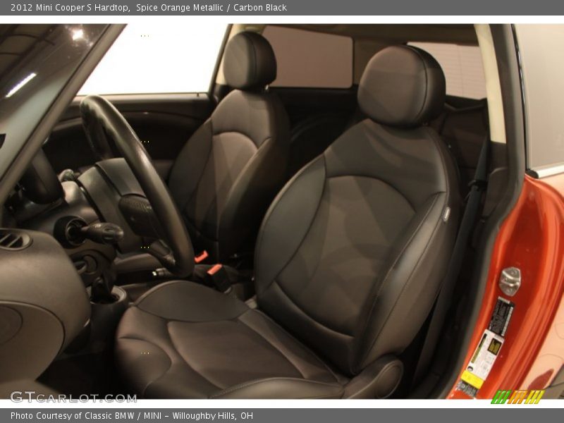Spice Orange Metallic / Carbon Black 2012 Mini Cooper S Hardtop