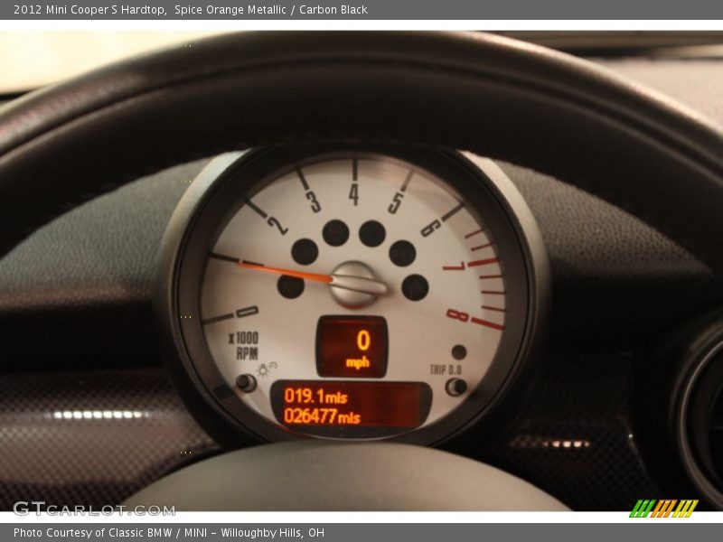 Spice Orange Metallic / Carbon Black 2012 Mini Cooper S Hardtop