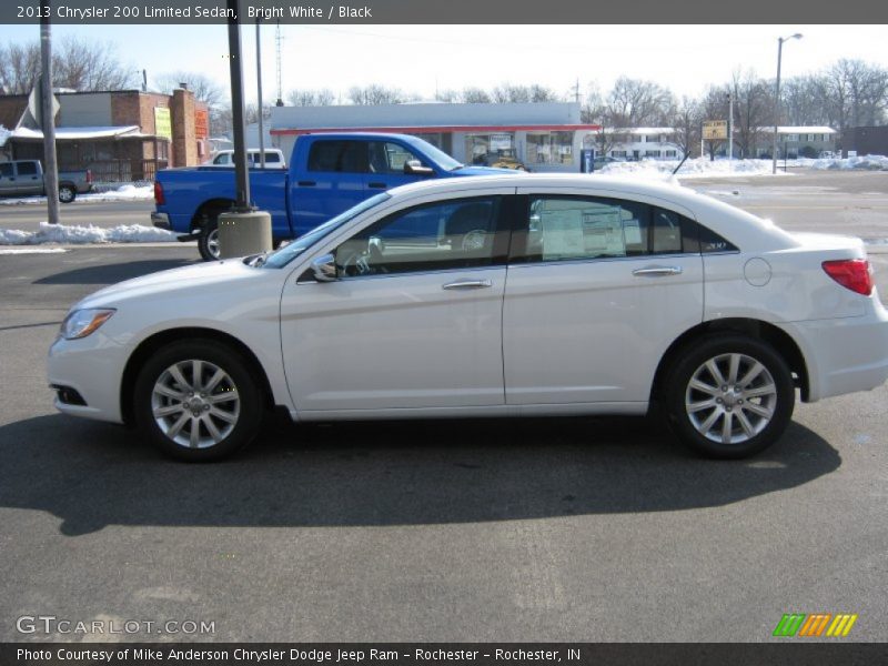 Bright White / Black 2013 Chrysler 200 Limited Sedan