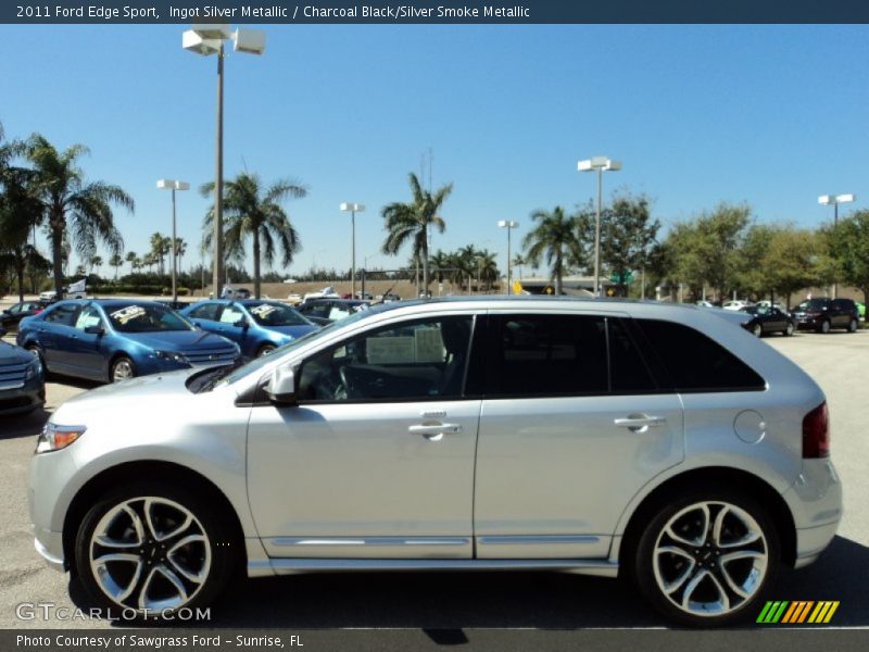 Ingot Silver Metallic / Charcoal Black/Silver Smoke Metallic 2011 Ford Edge Sport