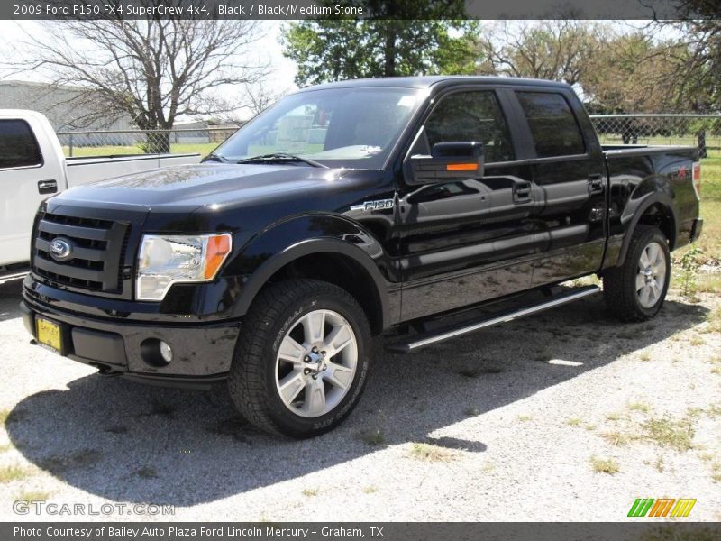 Black / Black/Medium Stone 2009 Ford F150 FX4 SuperCrew 4x4