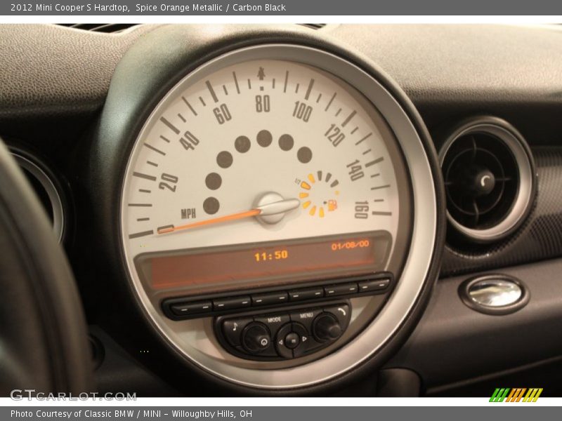 Spice Orange Metallic / Carbon Black 2012 Mini Cooper S Hardtop