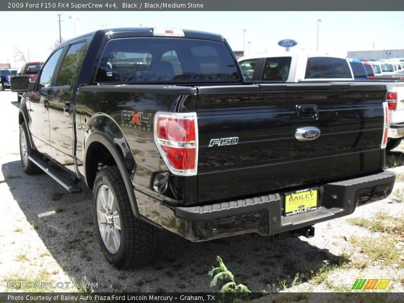 Black / Black/Medium Stone 2009 Ford F150 FX4 SuperCrew 4x4