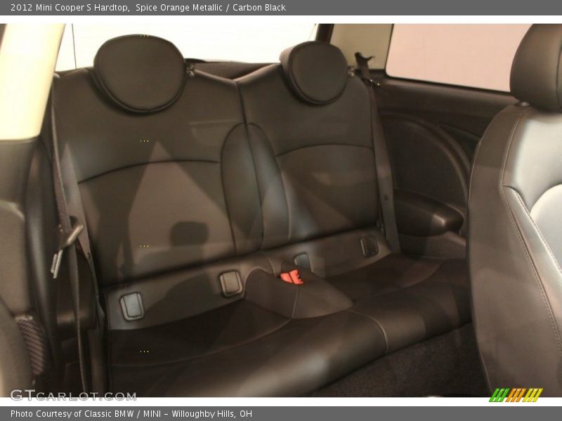 Rear Seat of 2012 Cooper S Hardtop