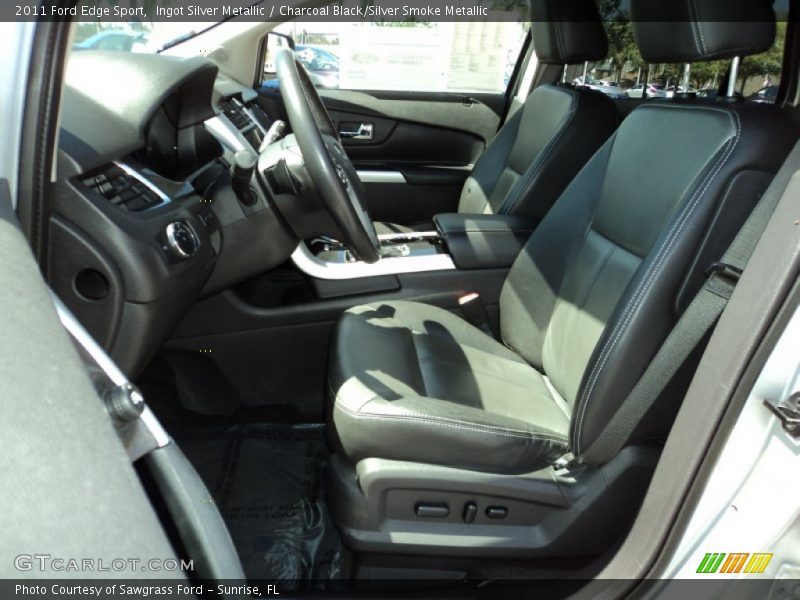 Ingot Silver Metallic / Charcoal Black/Silver Smoke Metallic 2011 Ford Edge Sport