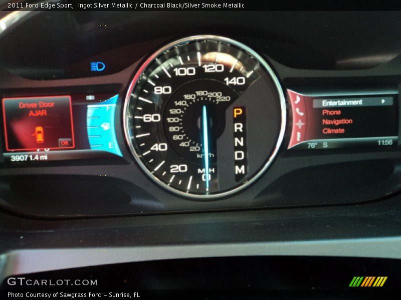 Ingot Silver Metallic / Charcoal Black/Silver Smoke Metallic 2011 Ford Edge Sport