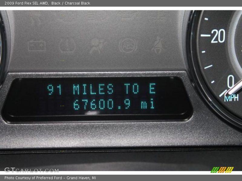 Black / Charcoal Black 2009 Ford Flex SEL AWD