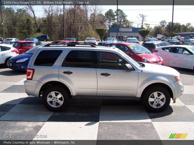 Brilliant Silver Metallic / Charcoal 2009 Ford Escape XLT V6