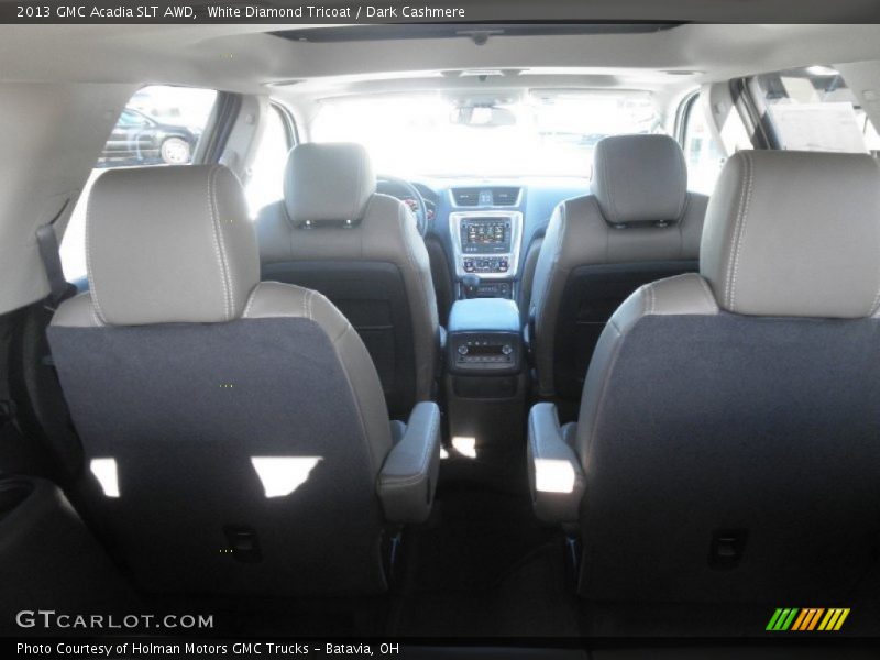 White Diamond Tricoat / Dark Cashmere 2013 GMC Acadia SLT AWD