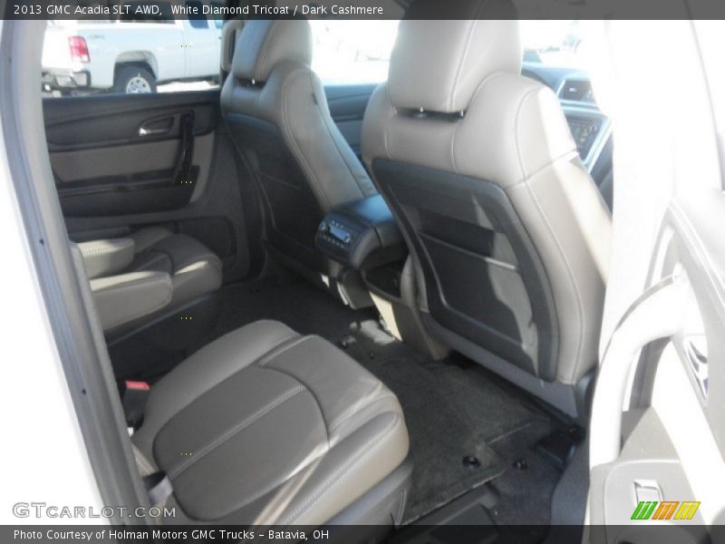 White Diamond Tricoat / Dark Cashmere 2013 GMC Acadia SLT AWD