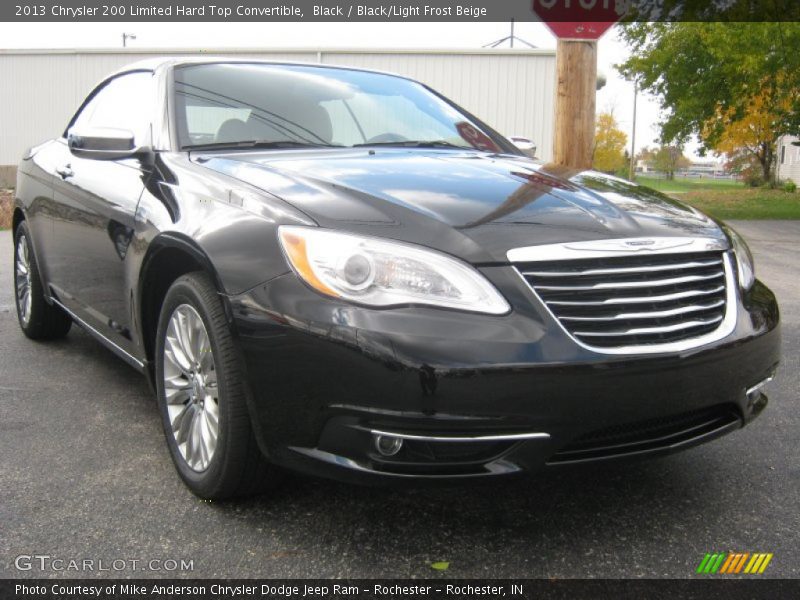 Black / Black/Light Frost Beige 2013 Chrysler 200 Limited Hard Top Convertible