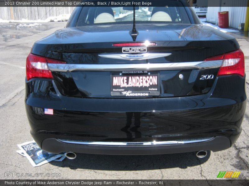 Black / Black/Light Frost Beige 2013 Chrysler 200 Limited Hard Top Convertible