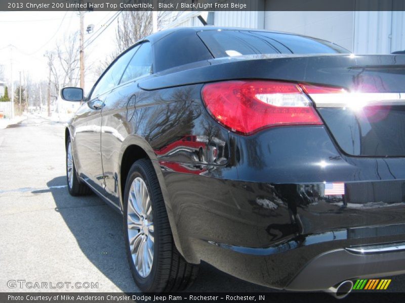 Black / Black/Light Frost Beige 2013 Chrysler 200 Limited Hard Top Convertible