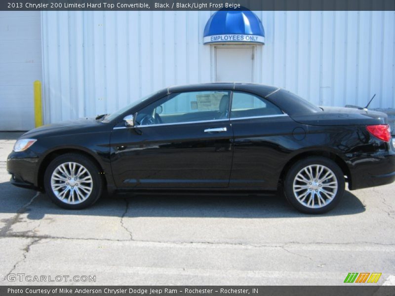 Black / Black/Light Frost Beige 2013 Chrysler 200 Limited Hard Top Convertible