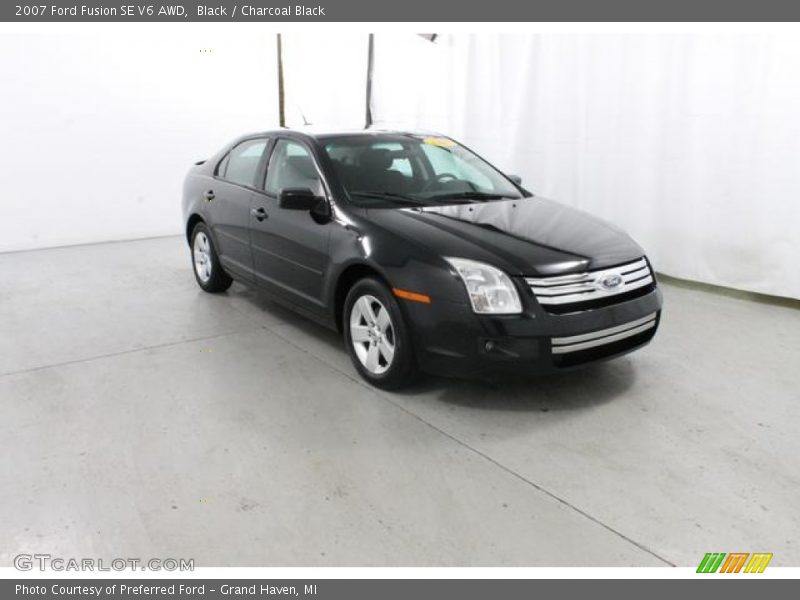 Black / Charcoal Black 2007 Ford Fusion SE V6 AWD