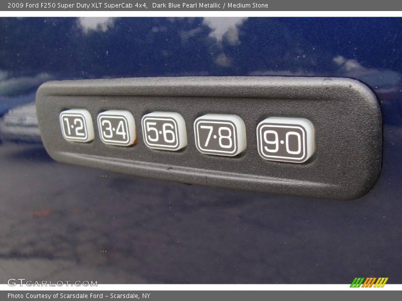 Dark Blue Pearl Metallic / Medium Stone 2009 Ford F250 Super Duty XLT SuperCab 4x4