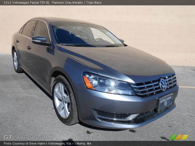 Platinum Gray Metallic / Titan Black 2013 Volkswagen Passat TDI SE