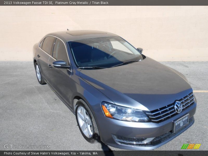 Platinum Gray Metallic / Titan Black 2013 Volkswagen Passat TDI SE
